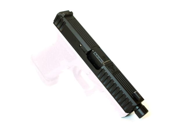 Gun Cuts Bulldog Slide for Glock 19 No Optic Cut Graphite Black