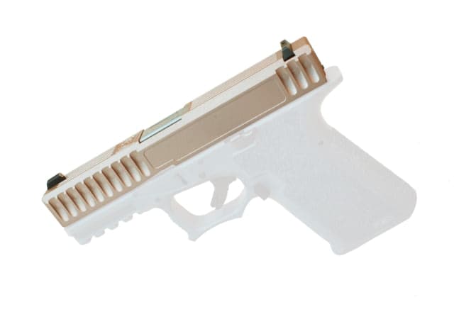 Gun Cuts Bulldog Slide for Glock 19 No Optic Cut Rose Gold