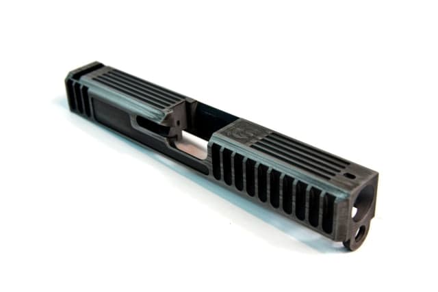 Gun Cuts Bulldog Slide for Glock 19 No Optic Cut Battleworn Silver