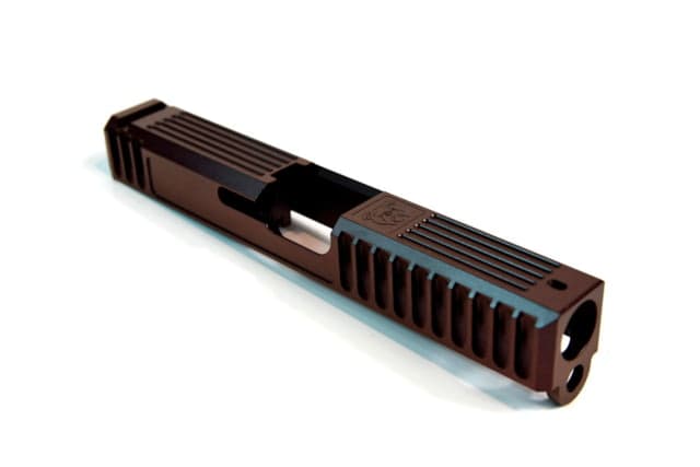 Gun Cuts Bulldog Slide for Glock 19 No Optic Cut Black Cherry Bomb