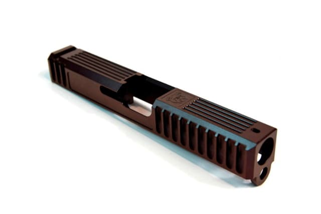 Gun Cuts Bulldog Slide For Glock 19 Optic Cut Black Cherry Bomb