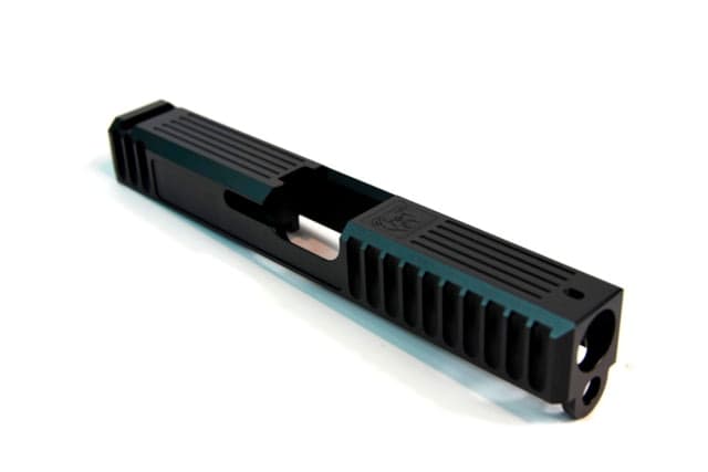 Gun Cuts Bulldog Slide for Glock 19 Optic Cut Graphite Black