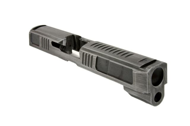 Gun Cuts Counter Strike for Sig Sauer P320 Full Size/M17 No Optic Cut Battleworn Silver