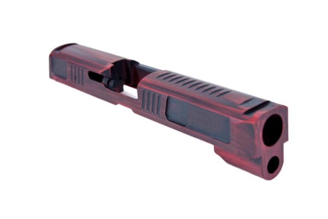 Gun Cuts Counter Strike for Sig Sauer P320 Full Size/M17 No Optic Cut Battleworn USMC Red