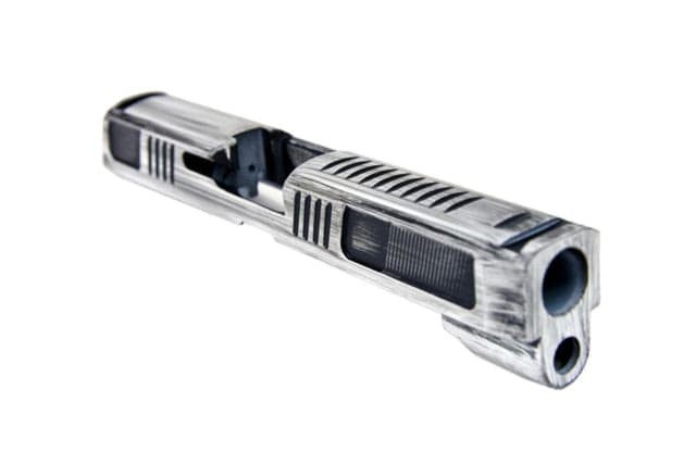Gun Cuts Counter Strike for Sig Sauer P320 Full Size/M17 No Optic Cut Battleworn White