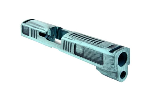 Gun Cuts Counter Strike for Sig Sauer P320 Full Size/M17 Optic Cut Battleworn Robbins Egg Blue