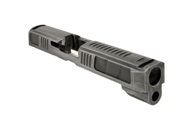 Gun Cuts Counter Strike for Sig Sauer P320 Full Size/M17 Optic Cut Battleworn Silver