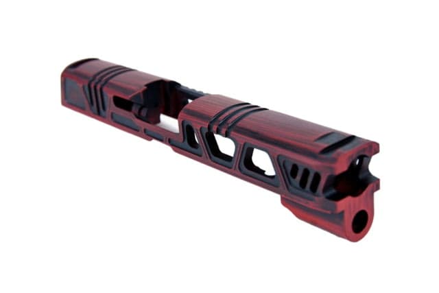 Gun Cuts Cyberpunk for Sig Sauer P320 Full Size/M17 Optic Cut Battleworn USMC Red