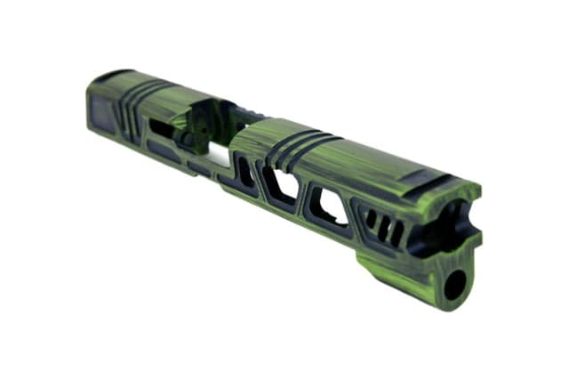 Gun Cuts Cyberpunk for Sig Sauer P320 Full Size/M17 Optic Cut Battleworn Zombie Green