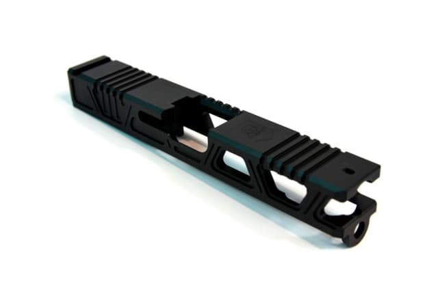 Gun Cuts Cyberpunk Slide for Glock 19 No Optic Cut Graphite Black