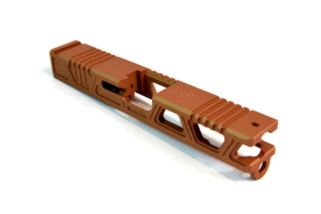 Gun Cuts Cyberpunk Slide for Glock 19 Optic Cut Copper