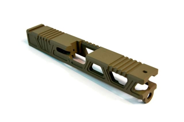 Gun Cuts Cyberpunk Slide for Glock 19 Optic Cut Flat Dark Earth