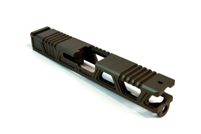 Gun Cuts Cyberpunk Slide for Glock 19 Optic Cut Midnight Bronze