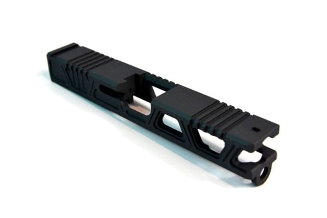 Gun Cuts Cyberpunk Slide for Glock 19 Optic Cut Sniper Gray