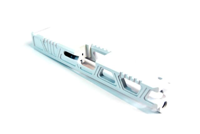 Gun Cuts Cyberpunk Slide for Glock 19 Optic Cut Stormtooper White