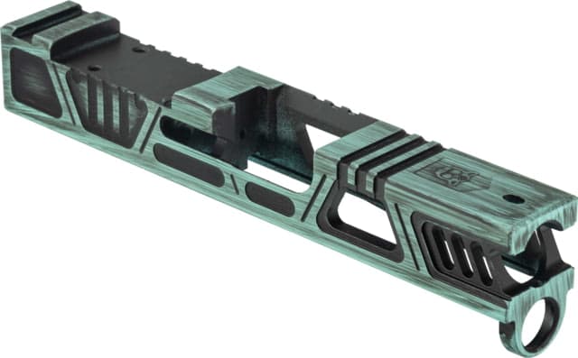 Gun Cuts Cyberpunk Slide for Glock 43/43X Optic Cut Battleworn Robbins Egg Blue