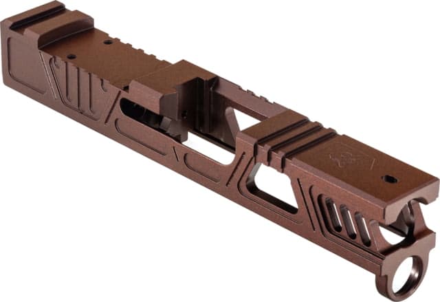 Gun Cuts Cyberpunk Slide for Glock 43/43X Optic Cut Black Cherry Bomb