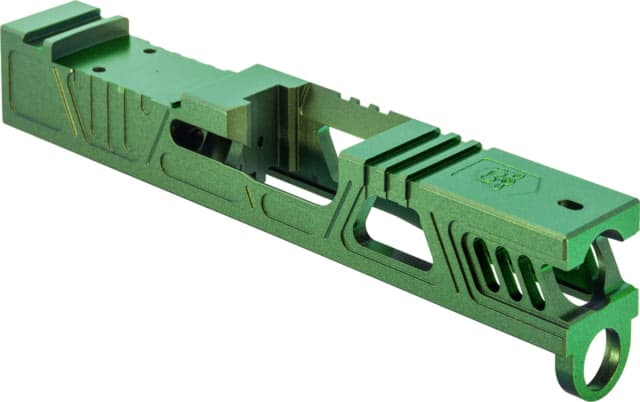 Gun Cuts Cyberpunk Slide for Glock 43/43X Optic Cut Radioactive Green