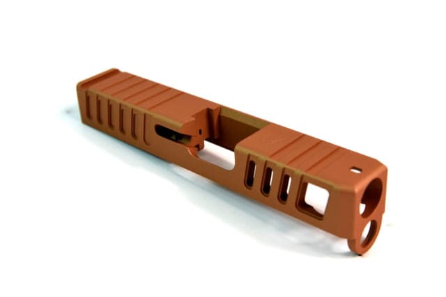 Gun Cuts Juggernaut Slide for Glock 26 No Optic Cut Copper