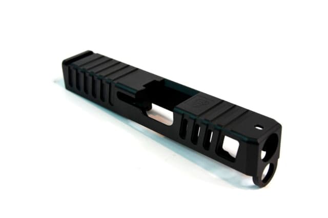 Gun Cuts Juggernaut Slide for Glock 26 No Optic Cut Graphite Black
