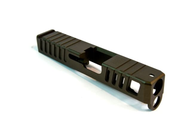 Gun Cuts Juggernaut Slide for Glock 26 No Optic Cut Midnight Bronze