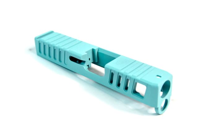 Gun Cuts Juggernaut Slide for Glock 26 No Optic Cut Robbins Egg Blue