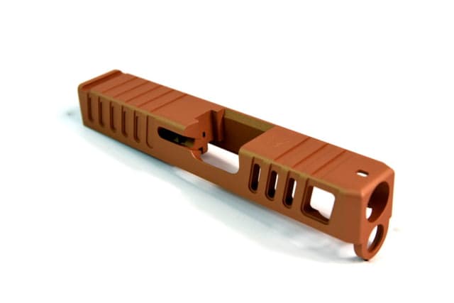 Gun Cuts Juggernaut Slide for Glock 26 Optic Cut Copper