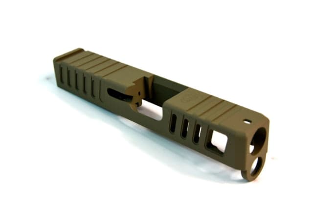 Gun Cuts Juggernaut Slide for Glock 26 Optic Cut Flat Dark Earth