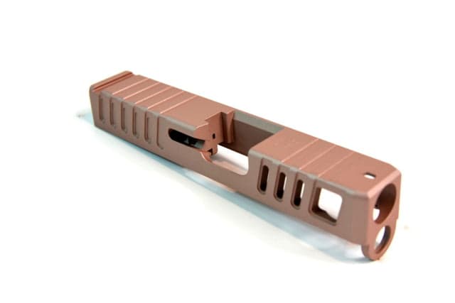 Gun Cuts Juggernaut Slide for Glock 26 Optic Cut Rose Gold