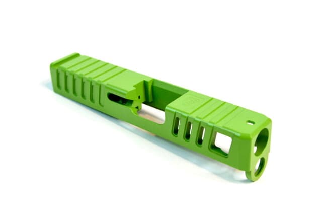 Gun Cuts Juggernaut Slide for Glock 26 Optic Cut Zombie Green