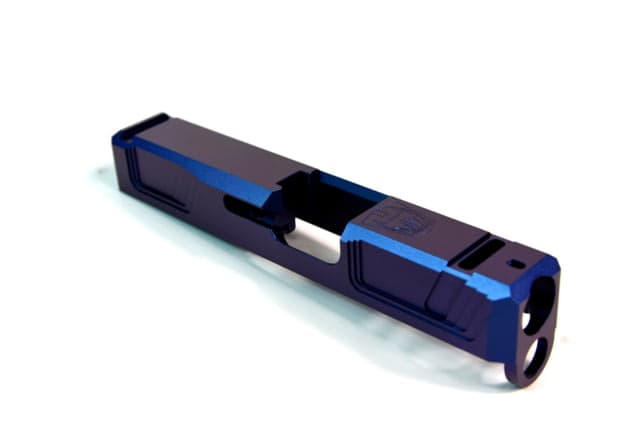 Gun Cuts Raider Slide for Glock 26 No Optic Cut Arctic Laser Blue