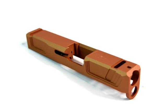 Gun Cuts Raider Slide for Glock 26 No Optic Cut Copper