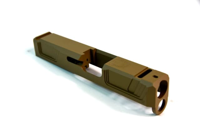 Gun Cuts Raider Slide for Glock 26 No Optic Cut Coyote Tan