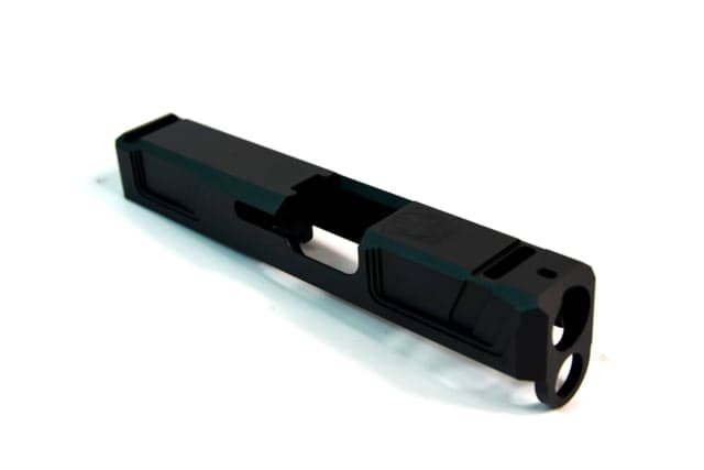 Gun Cuts Raider Slide for Glock 26 No Optic Cut Graphite Black