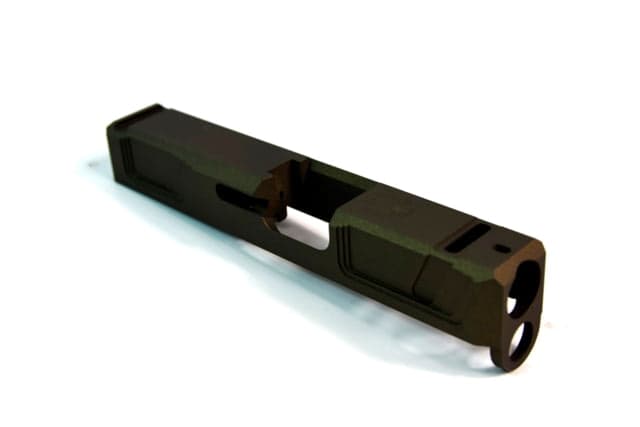 Gun Cuts Raider Slide for Glock 26 No Optic Cut Midnight Bronze