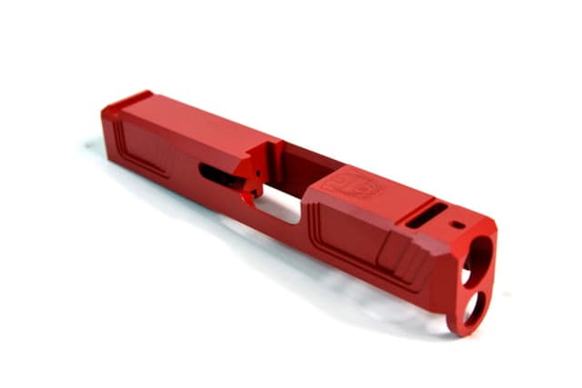 Gun Cuts Raider Slide for Glock 26 No Optic Cut USMC Red