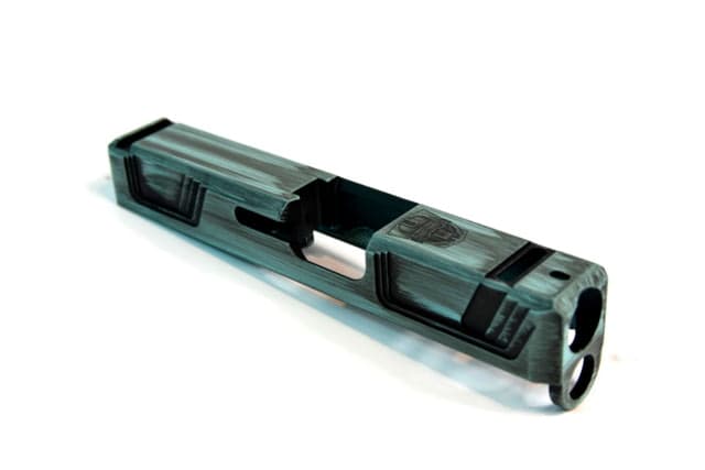 Gun Cuts Raider Slide for Glock 26 Optic Cut Battleworn Robbins Egg Blue