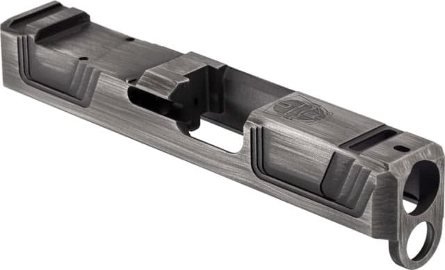 Gun Cuts Raider Slide for Glock 26 Optic Cut Battleworn Silver
