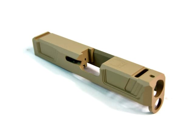 Gun Cuts Raider Slide for Glock 26 Optic Cut Desert Sand