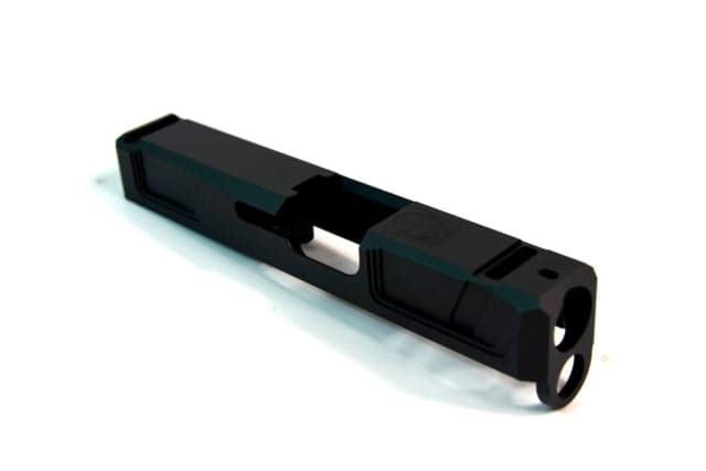 Gun Cuts Raider Slide for Glock 26 Optic Cut Graphite Black