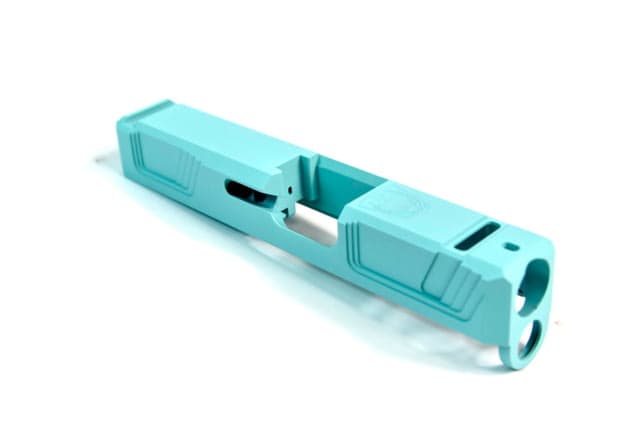 Gun Cuts Raider Slide for Glock 26 Optic Cut Robbins Egg Blue