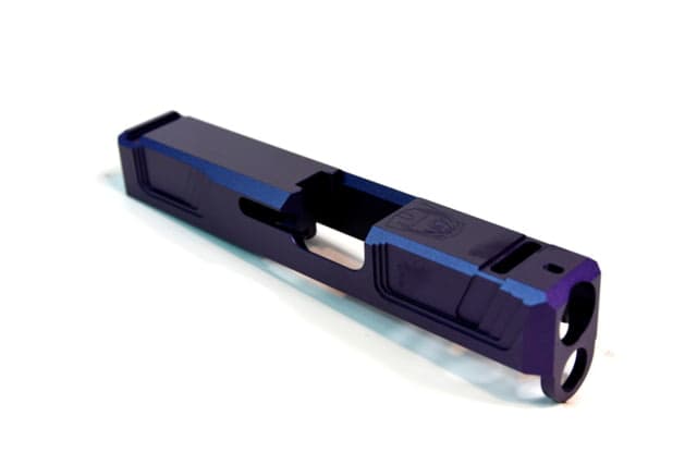 Gun Cuts Raider Slide for Glock 26 Optic Cut Royal Purple