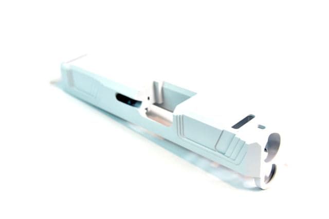 Gun Cuts Raider Slide for Glock 26 Optic Cut Stormtooper White