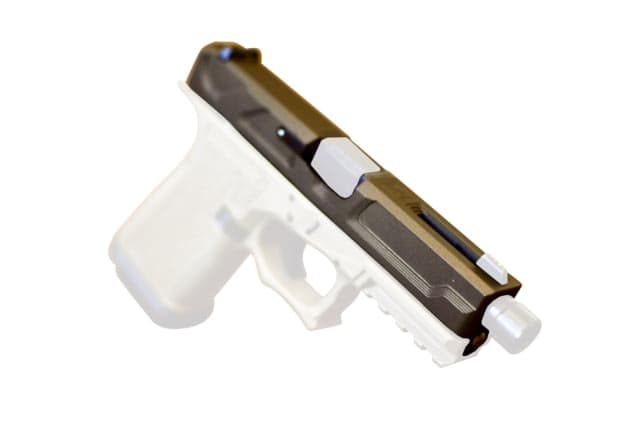 Gun Cuts Roswell Slide for Glock 19 No Optic Cut Midnight Bronze