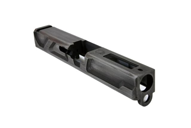 Gun Cuts Roswell Slide for Glock 19 No Optic Cut Battleworn Silver