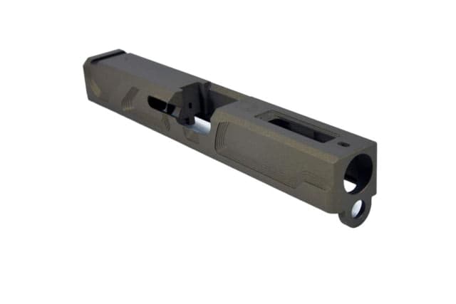 Gun Cuts Roswell Slide for Glock 19 No Optic Cut Burnt Bronze