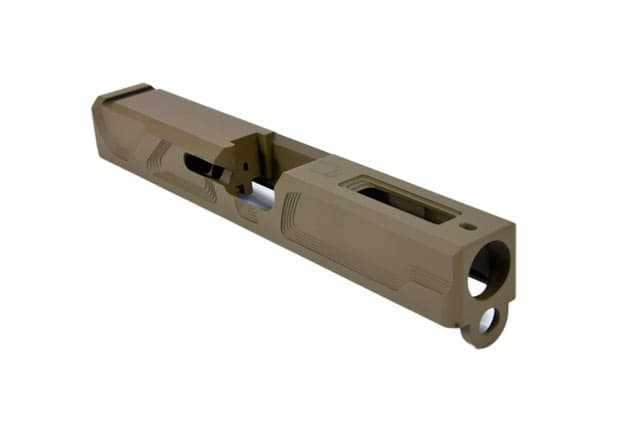 Gun Cuts Roswell Slide for Glock 19 No Optic Cut Coyote Tan