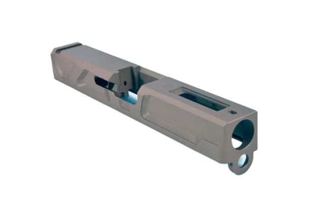 Gun Cuts Roswell Slide For Glock 19 No Optic Cut Smoked Bronze