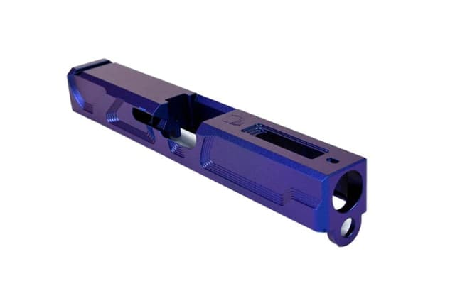 Gun Cuts Roswell Slide for Glock 19 Optic Cut Arctic Laser Blue