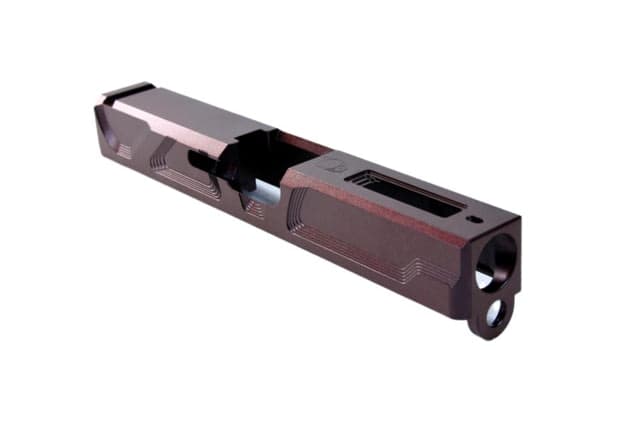 Gun Cuts Roswell Slide for Glock 19 Optic Cut Black Cherry Bomb
